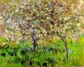 Manzanos en flor en Giverny Claude Monet